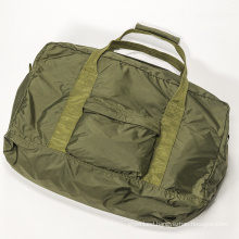 recycled duffel bag eco friendly durable travel bag GRS Rpet weekend bag with certificate Army green color